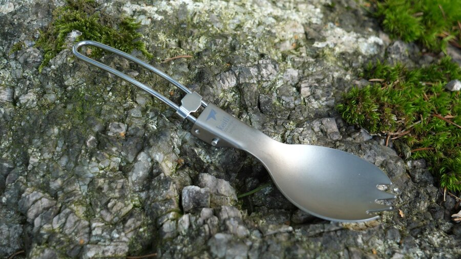 Titanowy składany spork Keith