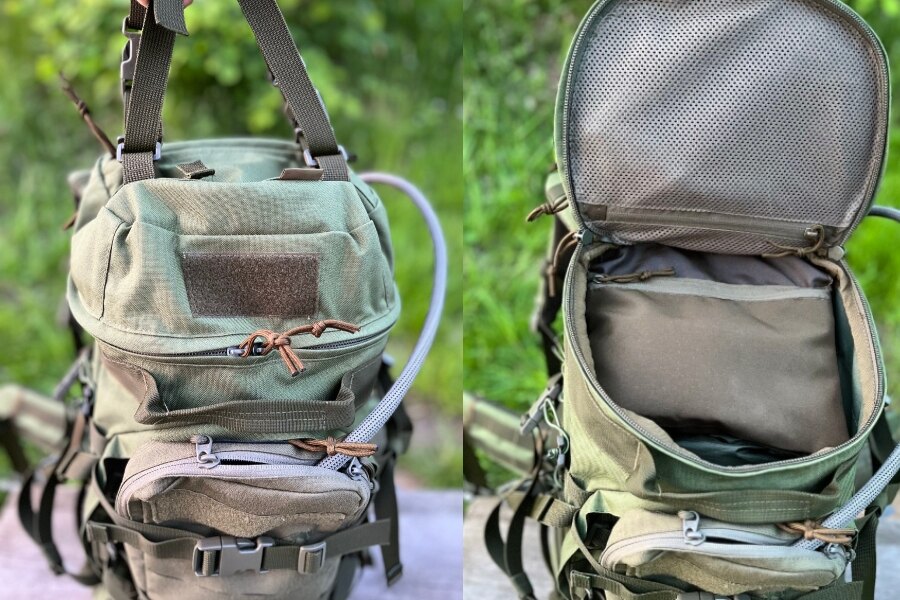 Górna pokrywa plecaka Crafter - dwa widoki