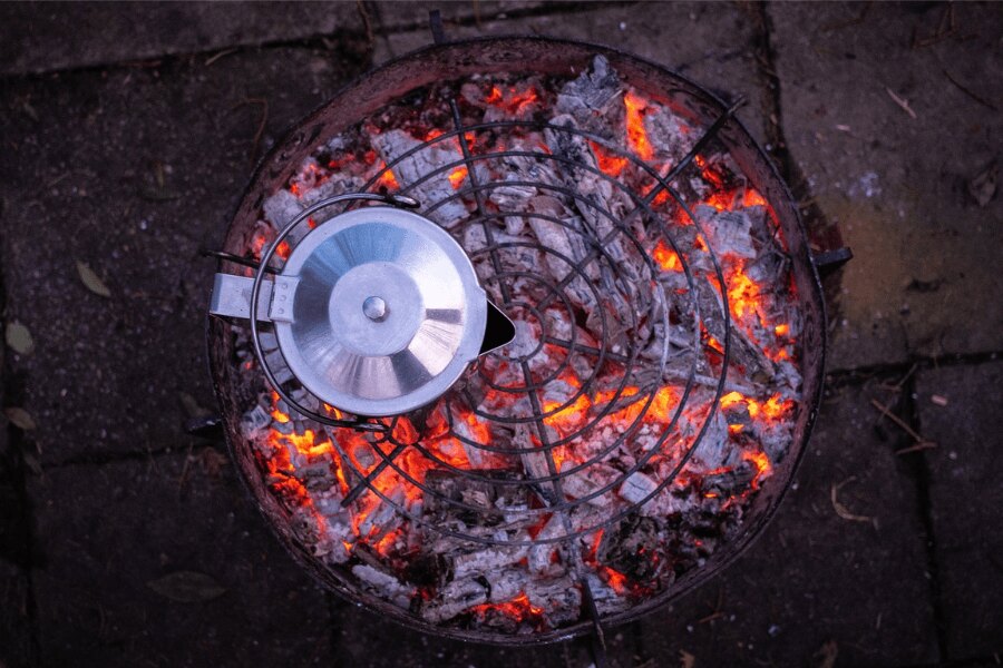 kawiarka na grillu