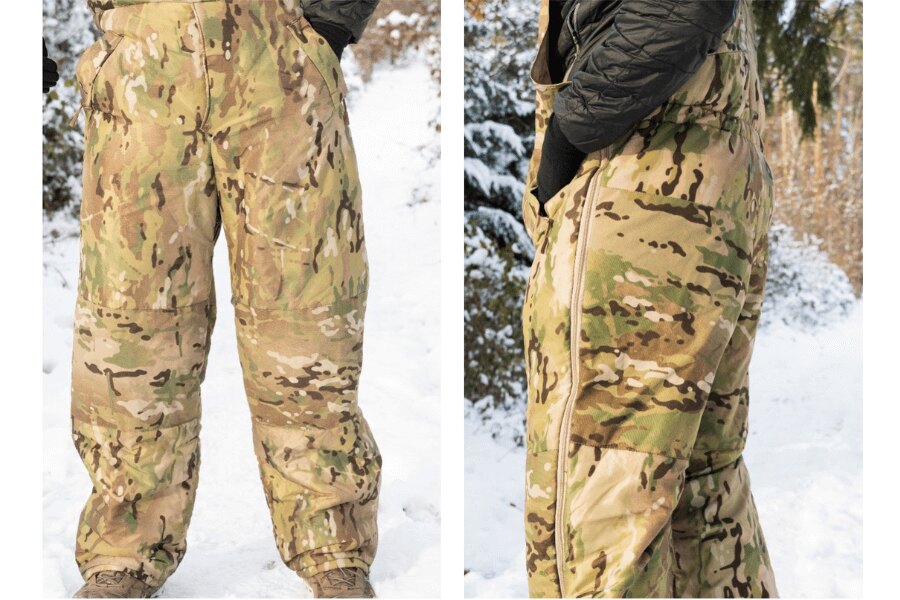 Spodnie Sleeka Reversible Salopettes Snugpak – Pełny zamek na nogawkach. Kieszenie boczne. Źródło: L.G. (autor)