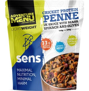 Adventure Menu® - Penne proteinowe z świerszczy w sosie z fasolą 400 g