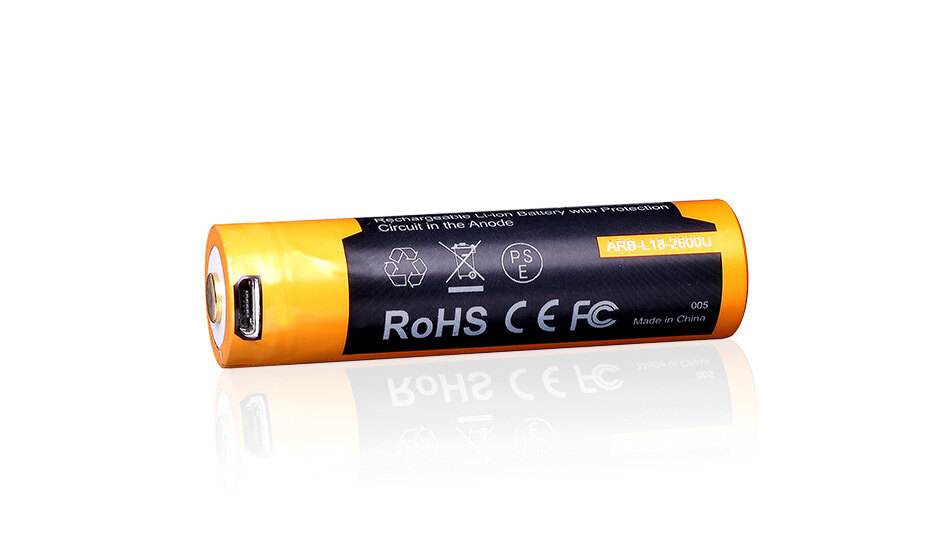 Akumulator ładowalny USB 18650 (2600 mAh) Fenix®