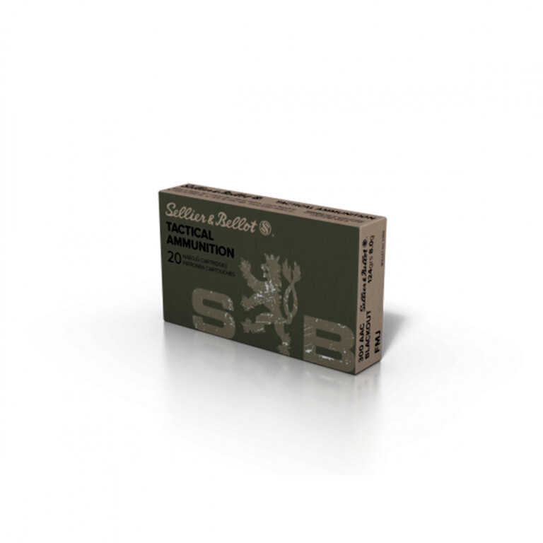 Amunicja FMJ Sellier & Bellot® / 300 AAC Blackout / 8 g - 124 grs / 20 szt