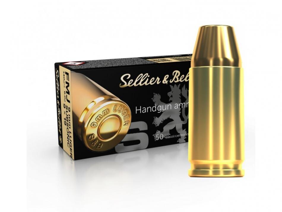 Amunicja FMJ Sellier & Bellot® / 9×19 mm Subsonic / 9 g - 140 grs / 50 szt