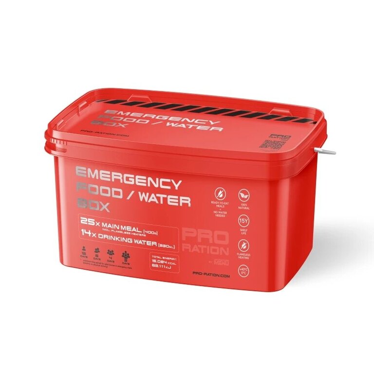 Awaryjne pakiety żywnościowe Emergency Food / Water Pro Ration®, box 23 porcji
