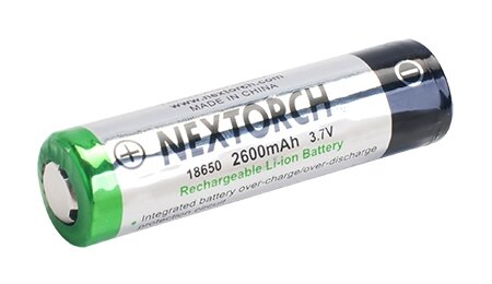 Bateria 18650 NexTorch® ładowalna (2600 mAh)