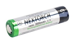 Bateria 18650 NexTorch® ładowalna (2600 mAh)