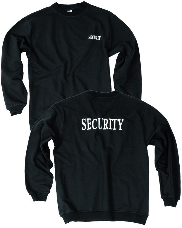 Bawełniana bluza SECURITY Mil-Tec® - czarna
