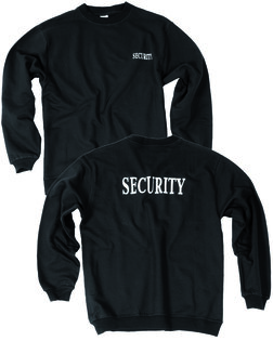 Bawełniana bluza SECURITY Mil-Tec® - czarna