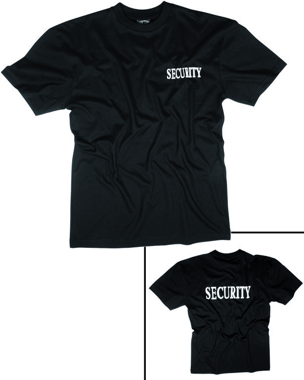 Bawełniana koszulka SECURITY II Mil-Tec® - czarna
