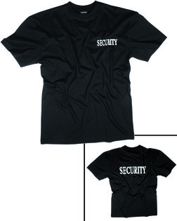 Bawełniana koszulka SECURITY II Mil-Tec® - czarna