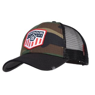 Czapka z daszkiem Era Trucker US Flag Pentagon®