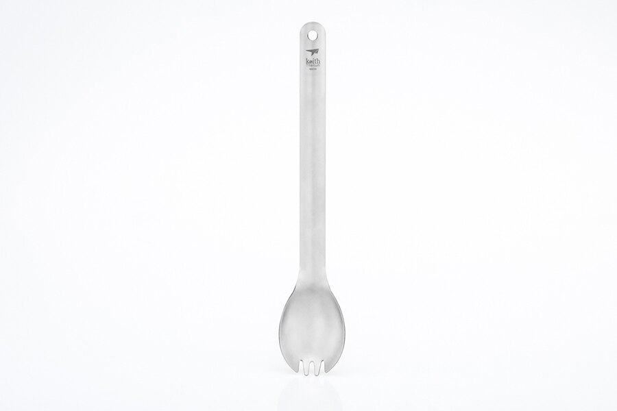 Długa tytanowa łyżko-widelec Long Handle Keith®