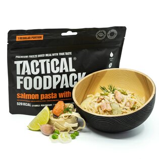 Dehydratowane jedzenie Makaron z łososiem i białym winem Tactical Foodpack®
