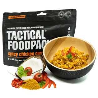 Dehydrowane jedzenie Pikantne Kurczak Curry Tactical Foodpack®
