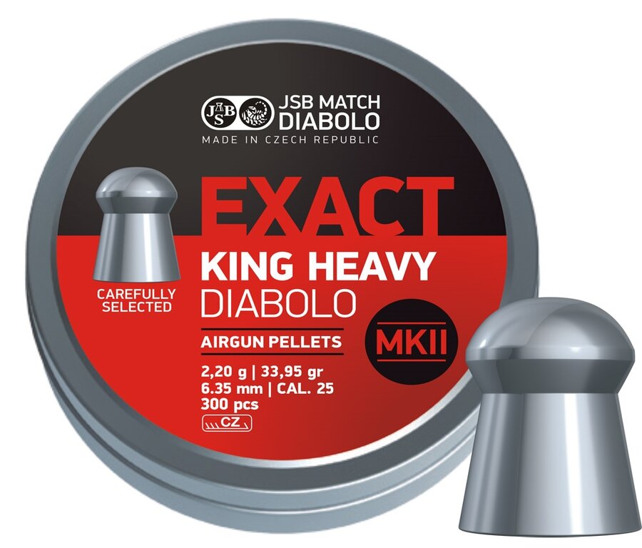 Diabolki Exact King Heavy MKII 6.35 mm JSB® / 150 szt.