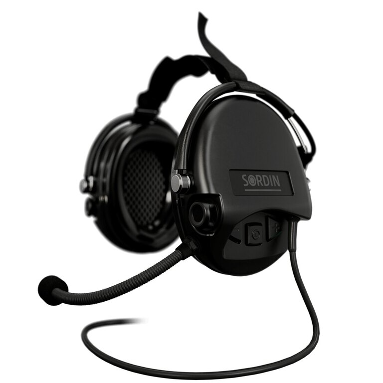 Elektroniczne ochronniki słuchu Supreme Mil-Spec CC Neckband Sordin®, z mikrofonem