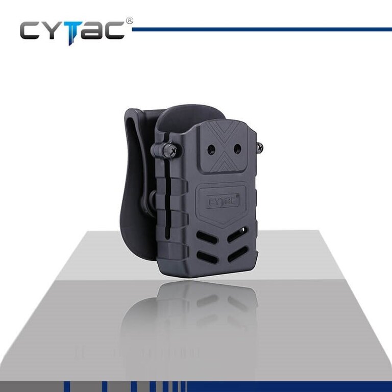 Kabura na magazynek Cytac® AR15, M4, M16 z klipsem na pasek - czarna
