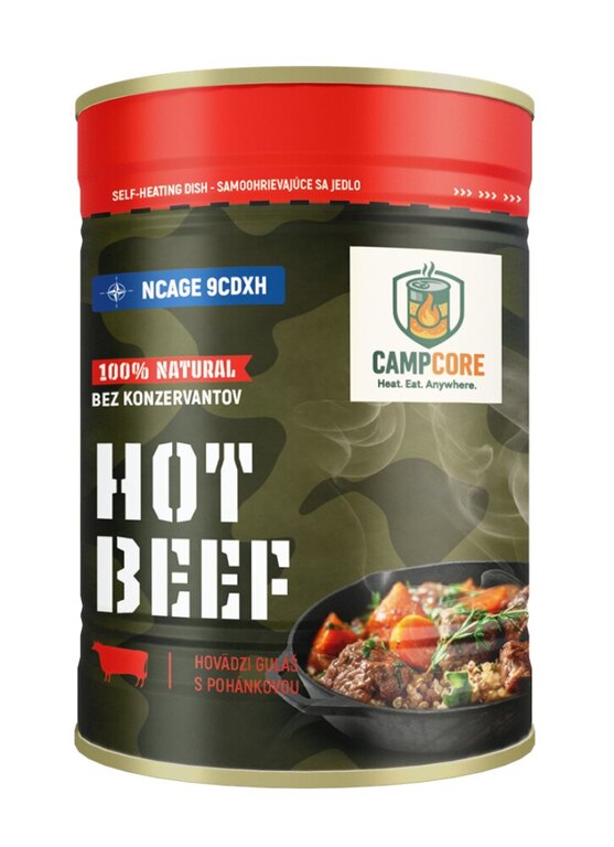 Konserwa Hot Beef CampCore® / samopodgrzewanie