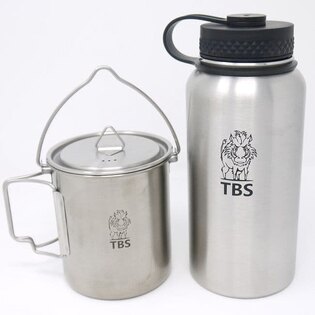 Kubek ze stali nierdzewnej + butelka Single TBS Outdoor®