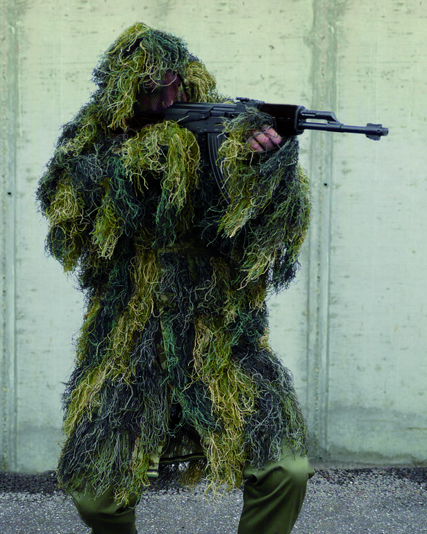 Kurtka maskująca Ghillie ANTI FIRE z kapturem Mil-Tec® - woodland