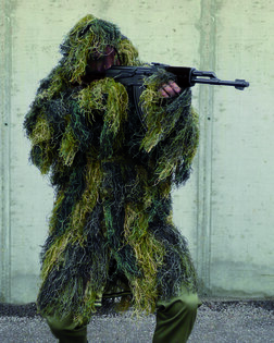 Kurtka maskująca Ghillie ANTI FIRE z kapturem Mil-Tec® - woodland