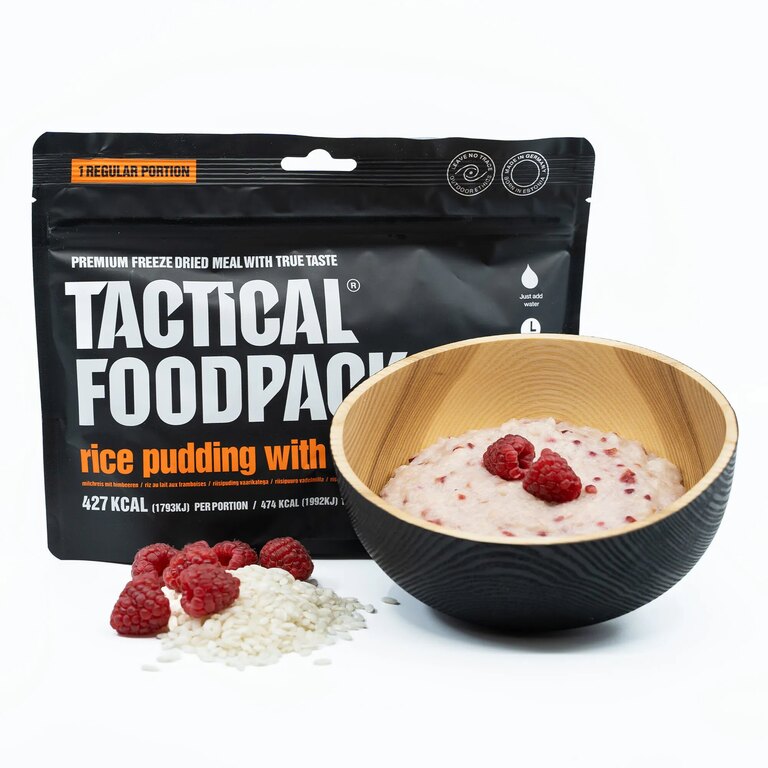 Liofilizowane jedzenie Budyń ryżowy z malinami Tactical Foodpack®