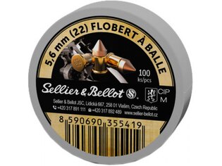 Naboje Flobert Sellier & Bellot® / 5,6 mm (22) Flobert / 1,15 g - 18 grs / 100 szt.
