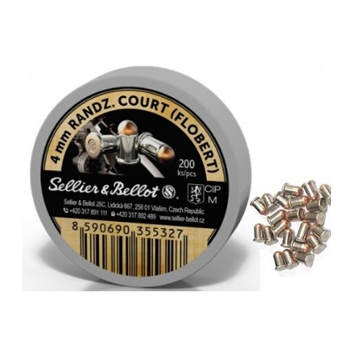 Naboje Floberta Sellier & Bellot® / 4 mm ME Flobert / 0,5 g - 7,7 grs / 200 szt.