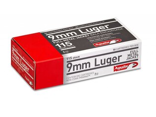 Náboje FMJ Aguila® / 9 mm Luger / 7,5 g - 115 grs / 50 sztuk