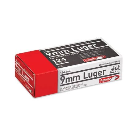 Naboje FMJ Aguila® / 9 mm Luger / 8 g - 124 grs / 50 szt