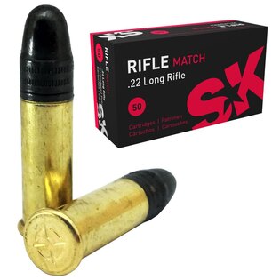 Naboje SK Rifle Match Lapua® / 22 LR / 40 grs / 50 szt.