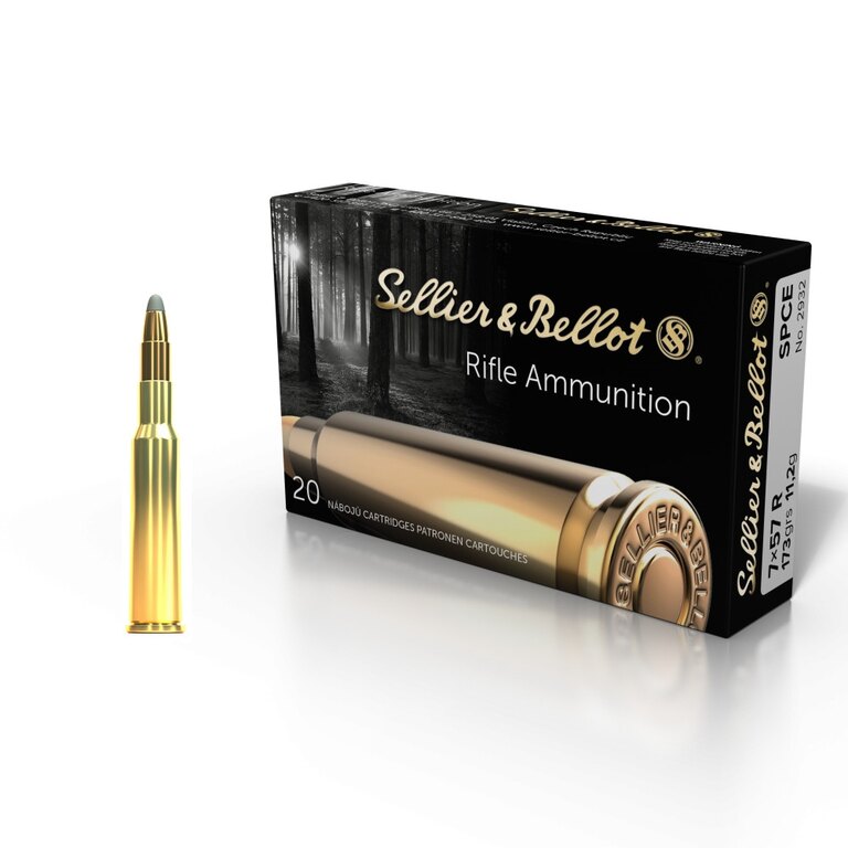 Náboje SPCE Sellier & Bellot® / 7x57 R / 11,2 g - 173 grs / 20 sztuk