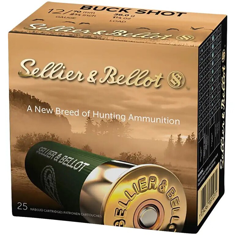 Naboje śrutowe Buck Shot Sellier & Bellot® / 12/70 / 36 g / 5,1 mm / 25 szt.