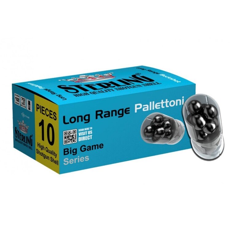 Naboje śrutowe Long Range Buckshot Sterling® / 12/70 / 10 szt.