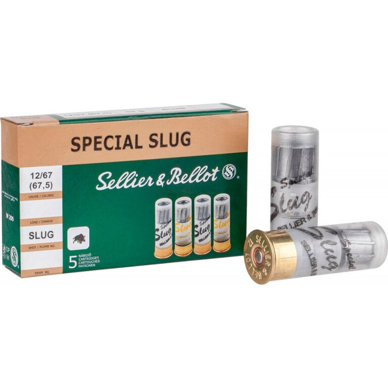 Naboje śrutowe Speciál Slug Sellier & Bellot® / 12/65 / 32 g / 5 szt.