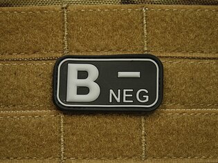 Naszywka JTG® grupa krwi B negatywna