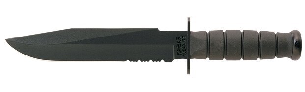 Nóż z stałą głownią KA-BAR® Fighter z ostrzem kombinowanym