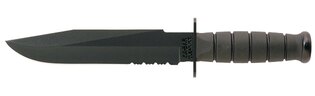 Nóż z stałą głownią KA-BAR® Fighter z ostrzem kombinowanym