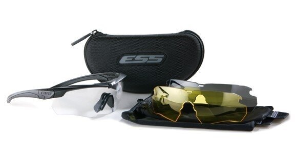 Ochronne okulary ESS® CROSSBOW™ 3LS zestaw