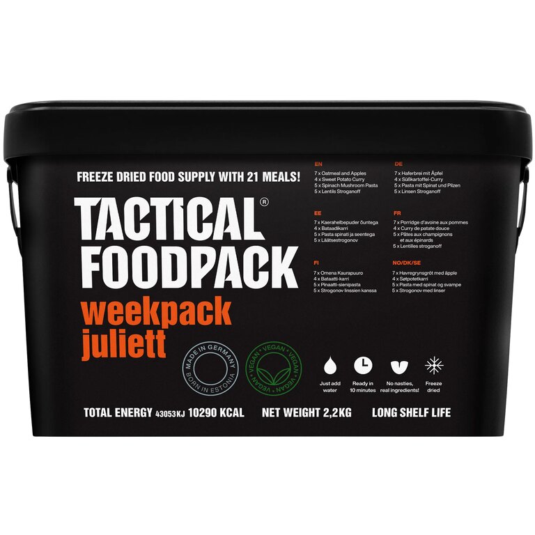 Opakowanie awaryjne żywności Weekpack Juliett Tactical Foodpack®