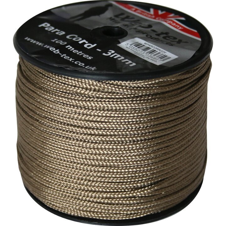 Paracord na cewce Web-tex® 3 mm, 100 metrów