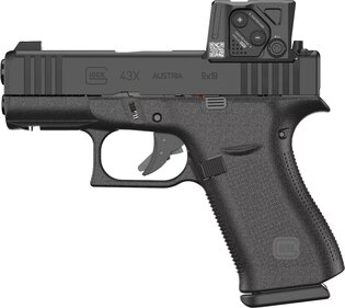 Pistolet Glock 43X A-CUT™ / Aimpoint COA™ / kaliber 9×19