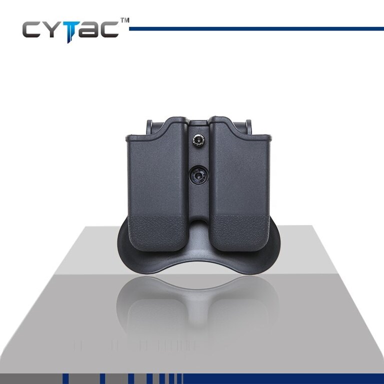 Podwójna ładownica na magazynek pistoletowy Cytac® Glock - czarna