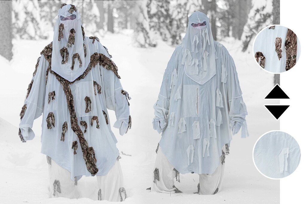 Poncho maskujące Snow Hoodie Ghosthood®