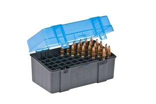 Pudełko na amunicję - 7 mm Magnum Plano Molding® USA - 50 sztuk, niebieskie