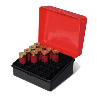 Pudełko na amunicję - śrutową 25 sztuk Plano Molding® USA - Black/Red