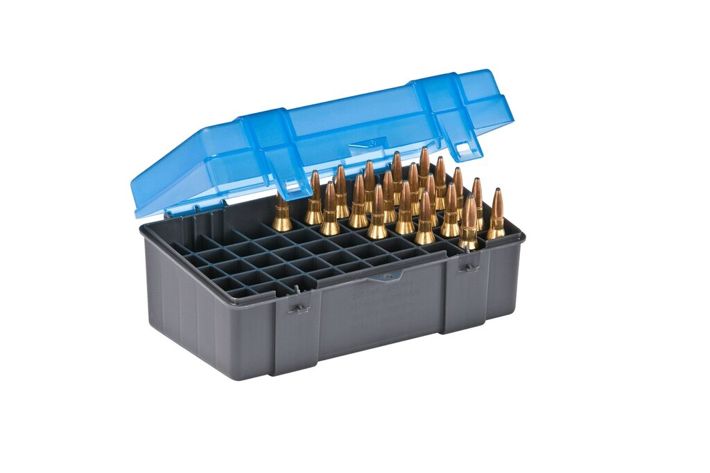 Pudełko na naboje - .308 Winchester Plano Molding® USA - 50 szt., niebieskie