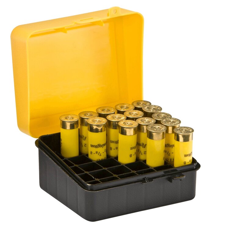 Pudełko na naboje - śrutowe 25 szt. Plano Molding® USA - Yellow/Black