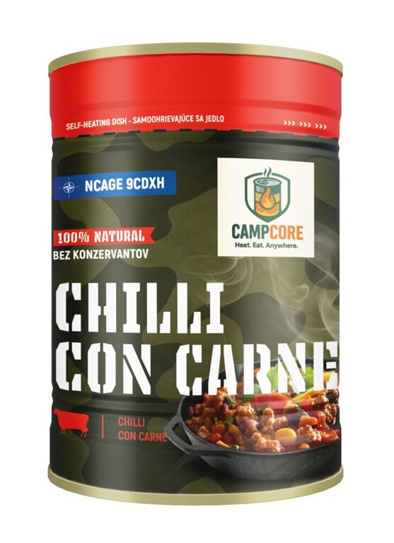 Puszka Chilli con Carne CampCore® / samopodgrzewanie